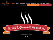 Tablet Screenshot of flattopgrill.com